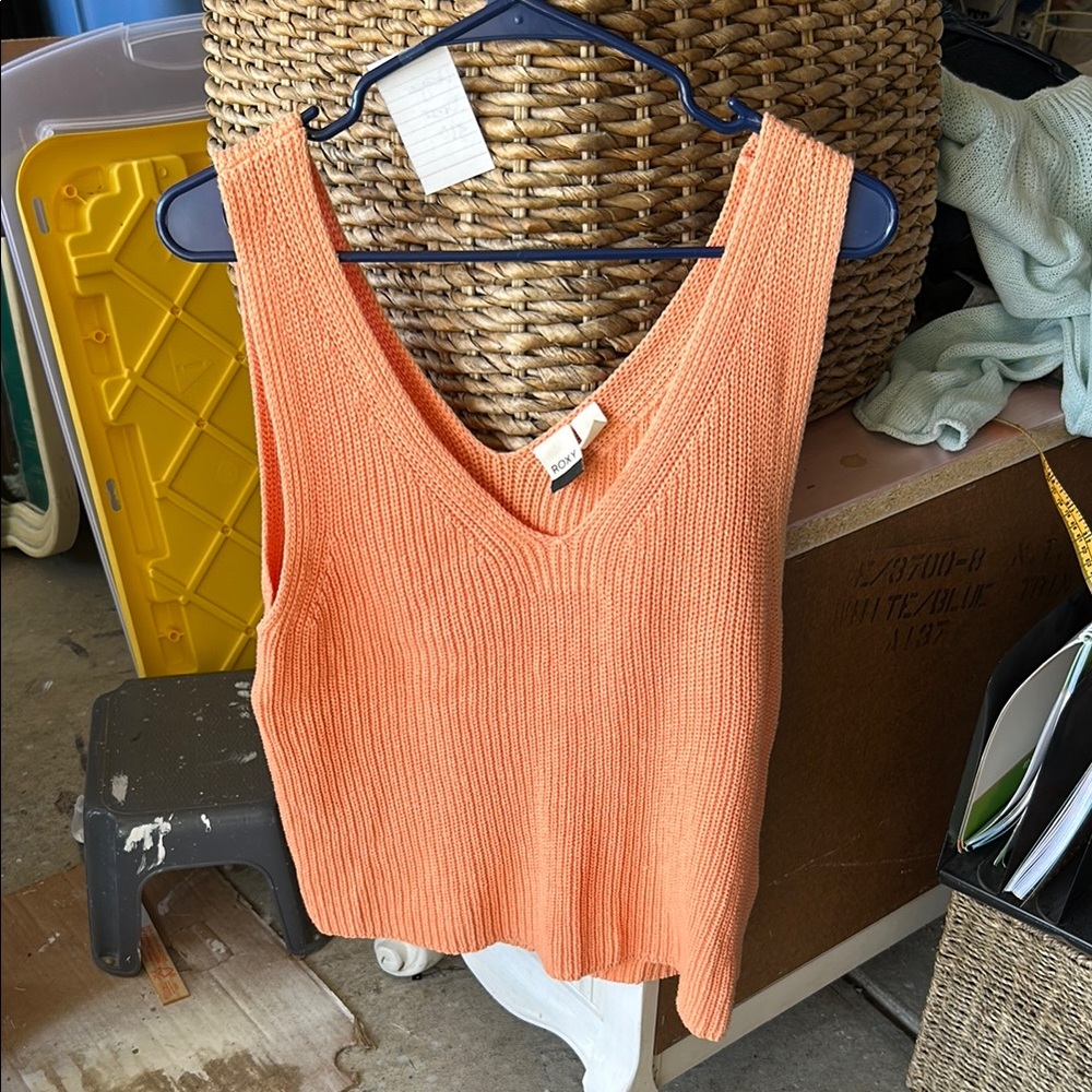 Roxy | tangerine Sleeveless Knit Top